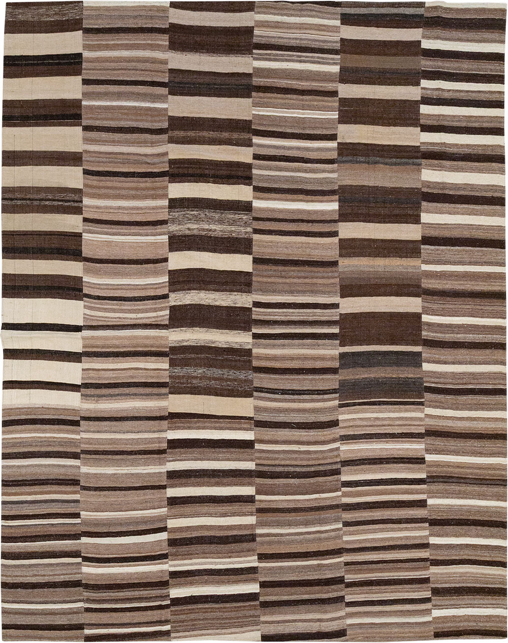 Vintage Turkish Flatweave Kilim Room Size Carpet, No.33073 - Gsblank