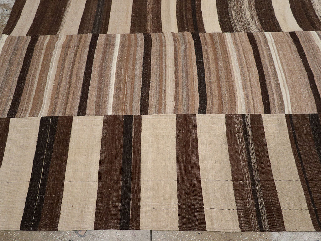 Vintage Turkish Flatweave Kilim Room Size Carpet, No.33073 - Gsblank