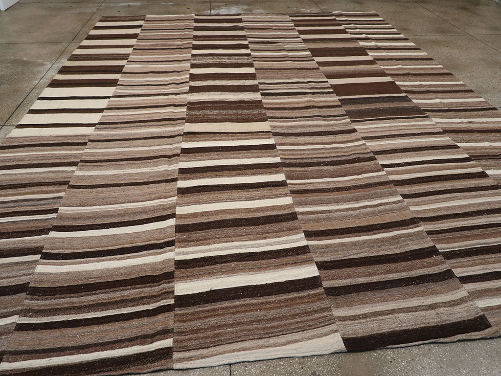 Vintage Turkish Flatweave Kilim Room Size Carpet, No.33073 - Gsblank