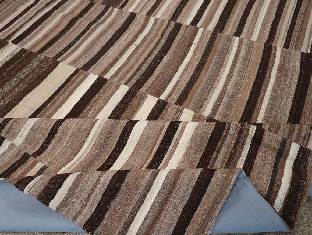 Vintage Turkish Flatweave Kilim Room Size Carpet, No.33073 - Gsblank