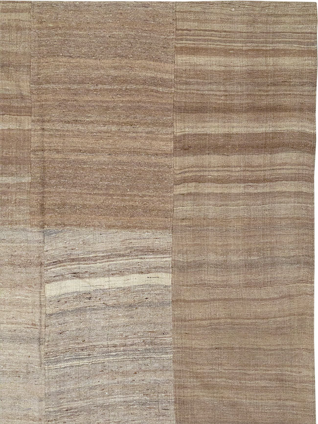 Vintage Turkish Flatweave Kilim Room Size Carpet, No.33074 - Gsblank