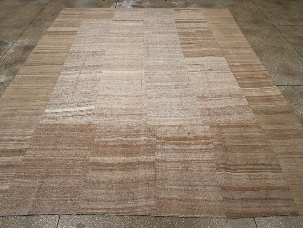 Vintage Turkish Flatweave Kilim Room Size Carpet, No.33074 - Gsblank