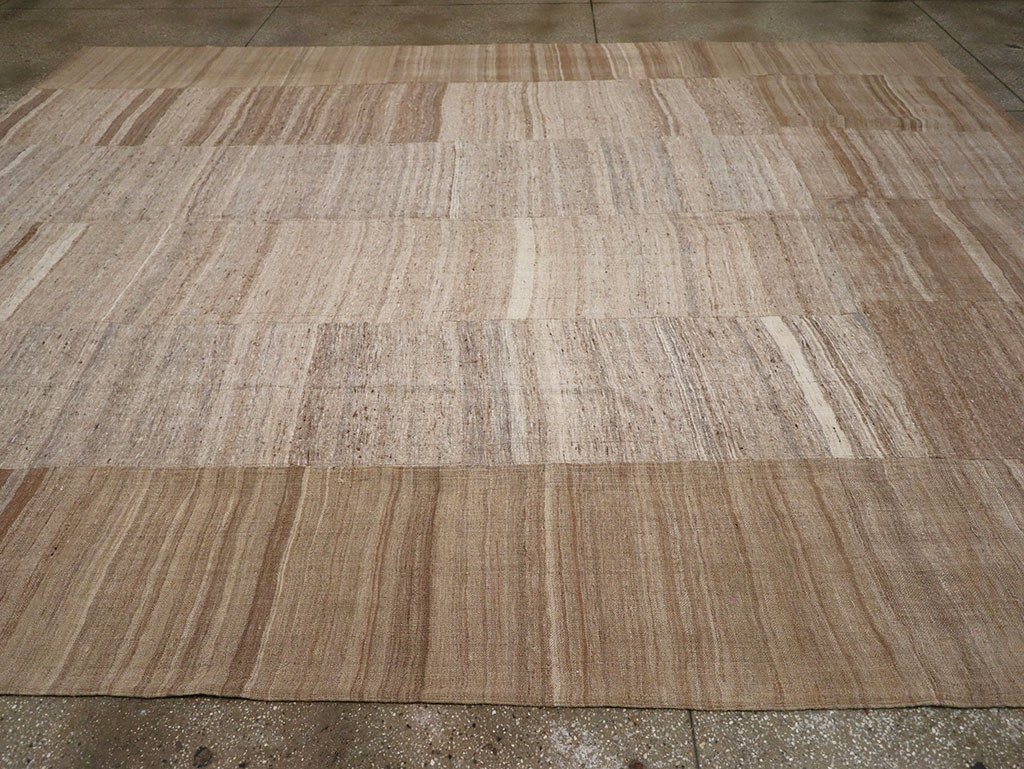 Vintage Turkish Flatweave Kilim Room Size Carpet, No.33074 - Gsblank