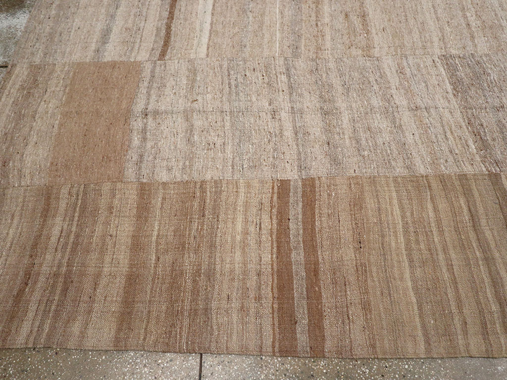 Vintage Turkish Flatweave Kilim Room Size Carpet, No.33074 - Gsblank