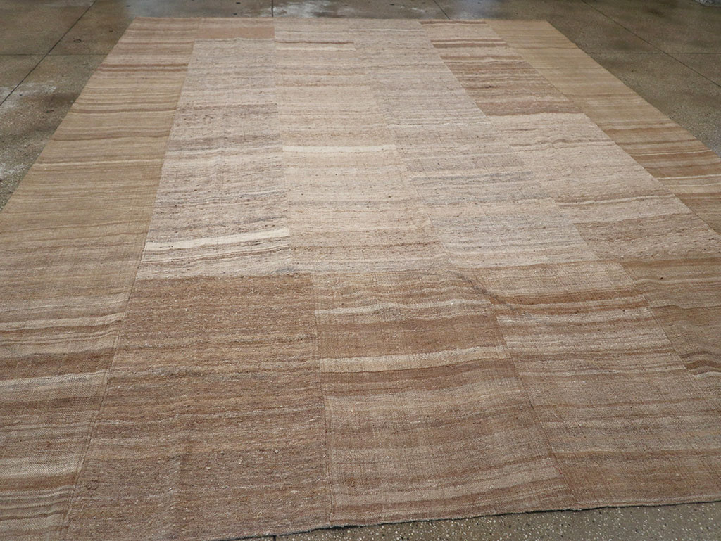 Vintage Turkish Flatweave Kilim Room Size Carpet, No.33074 - Gsblank