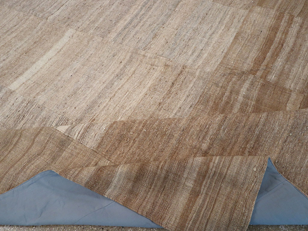 Vintage Turkish Flatweave Kilim Room Size Carpet, No.33074 - Gsblank