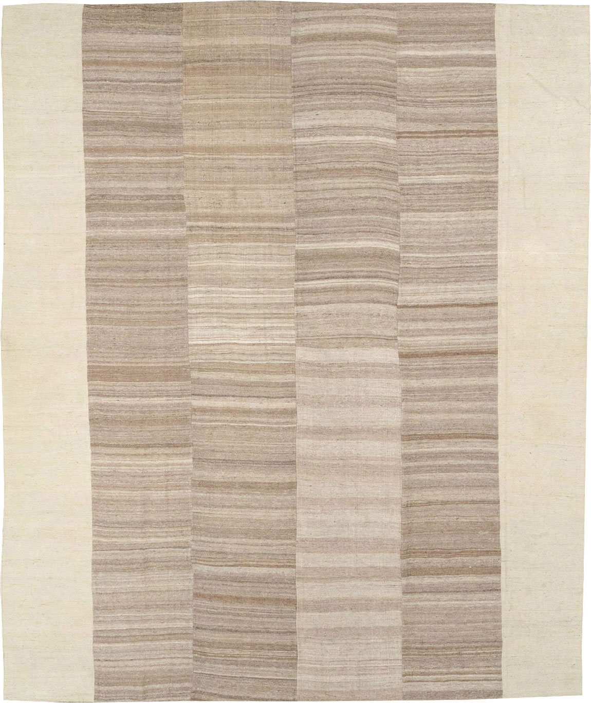 Vintage Turkish Flatweave Kilim Room Size Carpet, No.33075 - Gsblank