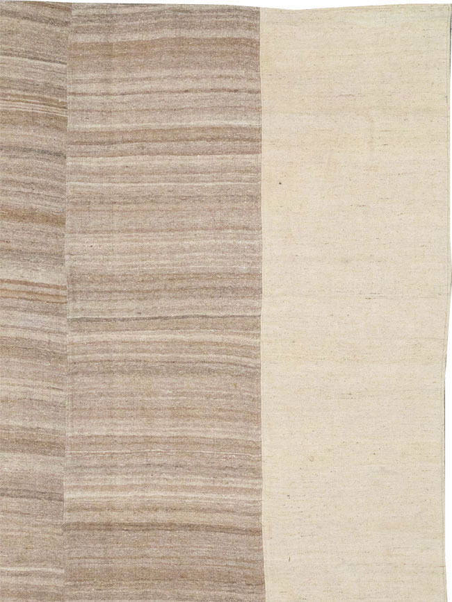 Vintage Turkish Flatweave Kilim Room Size Carpet, No.33075 - Gsblank