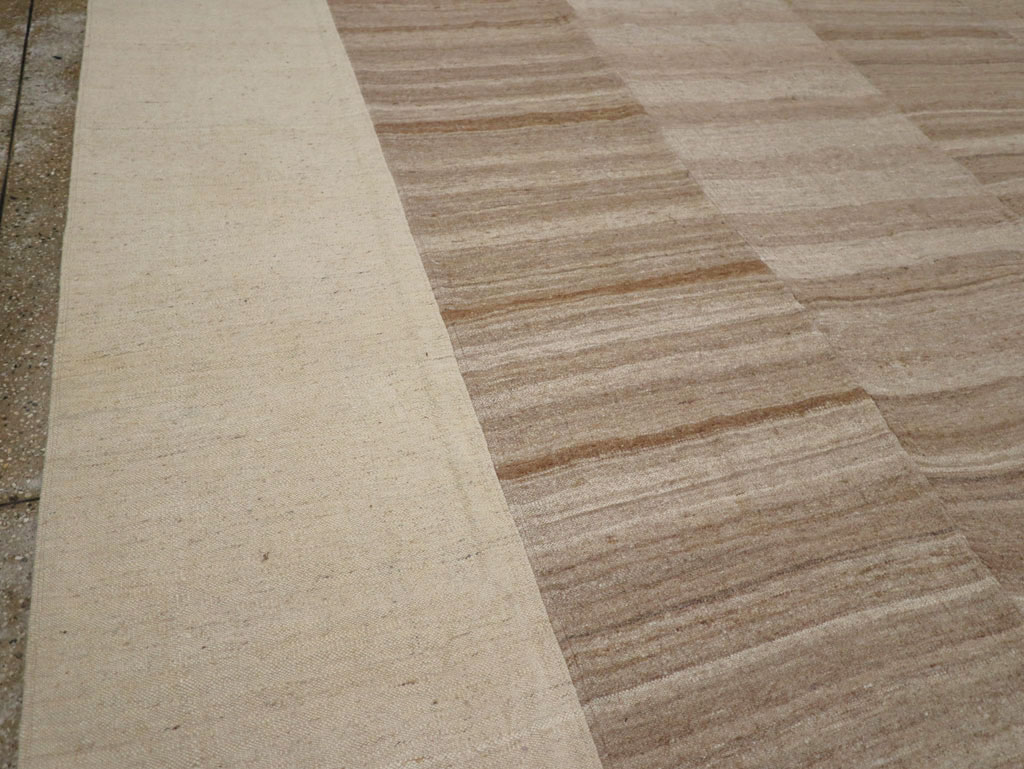 Vintage Turkish Flatweave Kilim Room Size Carpet, No.33075 - Gsblank