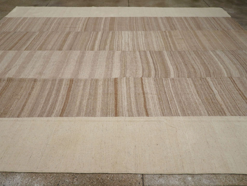 Vintage Turkish Flatweave Kilim Room Size Carpet, No.33075 - Gsblank