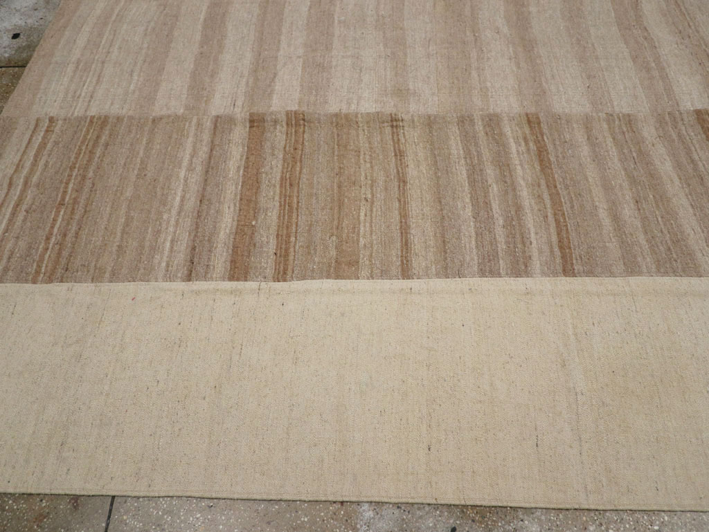 Vintage Turkish Flatweave Kilim Room Size Carpet, No.33075 - Gsblank