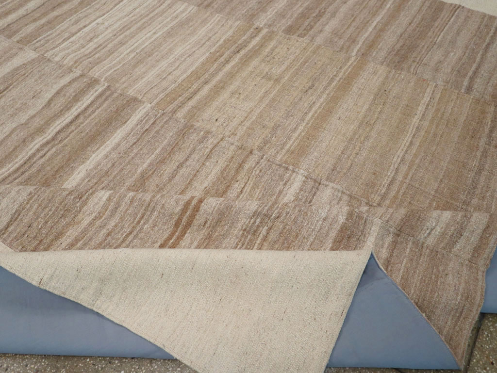 Vintage Turkish Flatweave Kilim Room Size Carpet, No.33075 - Gsblank