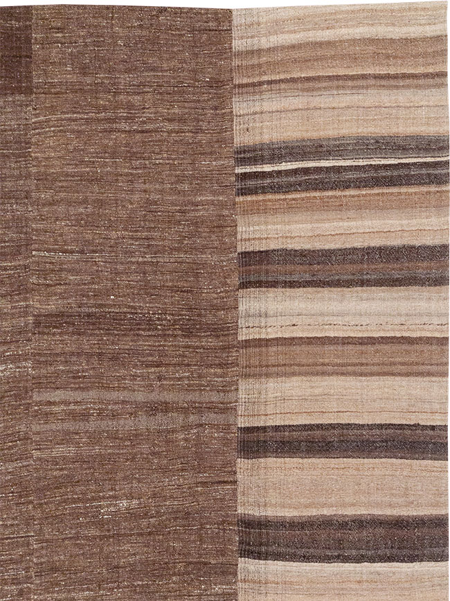 Vintage Turkish Flatweave Kilim Room Size Carpet, No.33076 - Gsblank