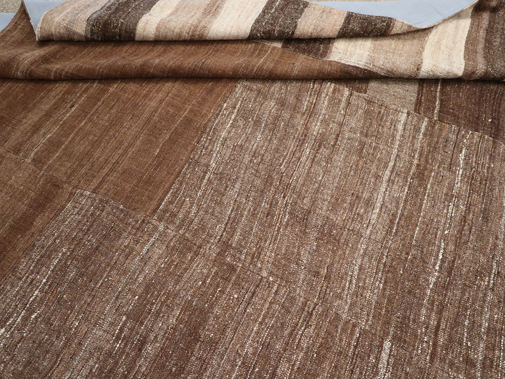 Vintage Turkish Flatweave Kilim Room Size Carpet, No.33076 - Gsblank