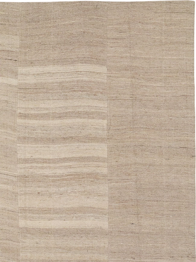 Vintage Turkish Flatweave Kilim Room Size Carpet, No.33077 - Gsblank