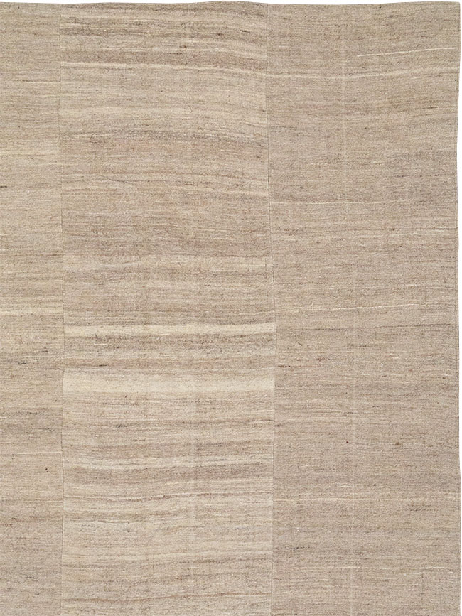 Vintage Turkish Flatweave Kilim Room Size Carpet, No.33077 - Gsblank