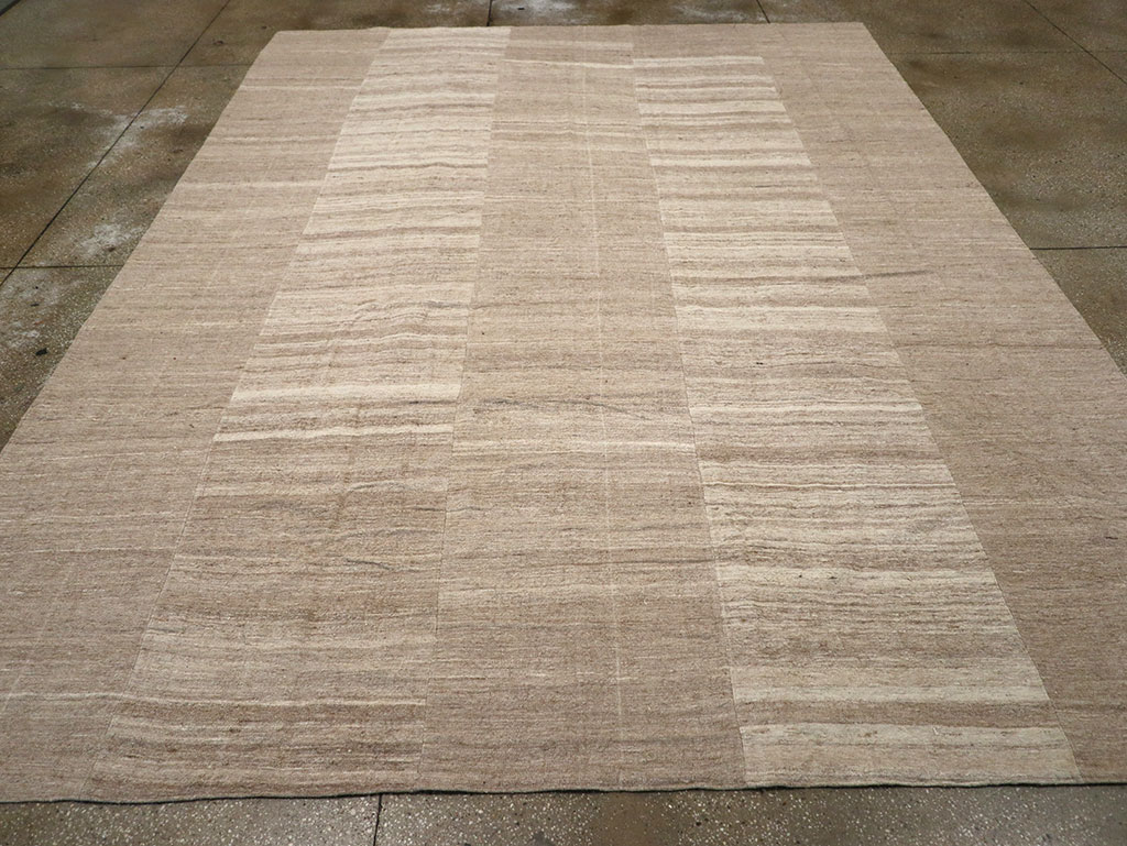 Vintage Turkish Flatweave Kilim Room Size Carpet, No.33077 - Gsblank