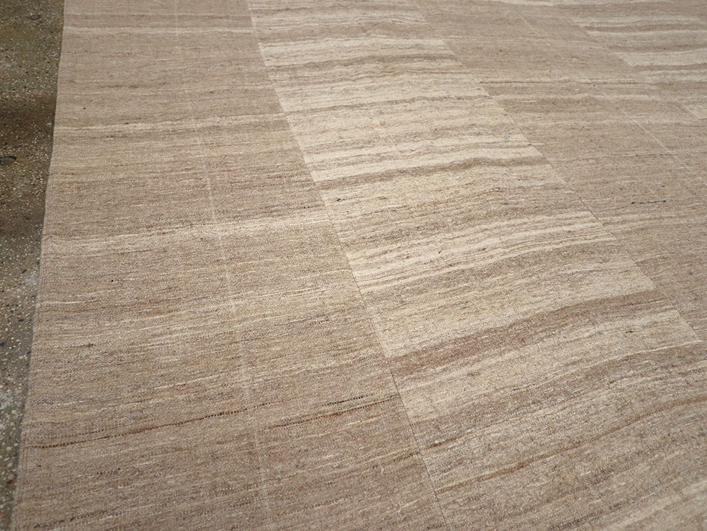 Vintage Turkish Flatweave Kilim Room Size Carpet, No.33077 - Gsblank