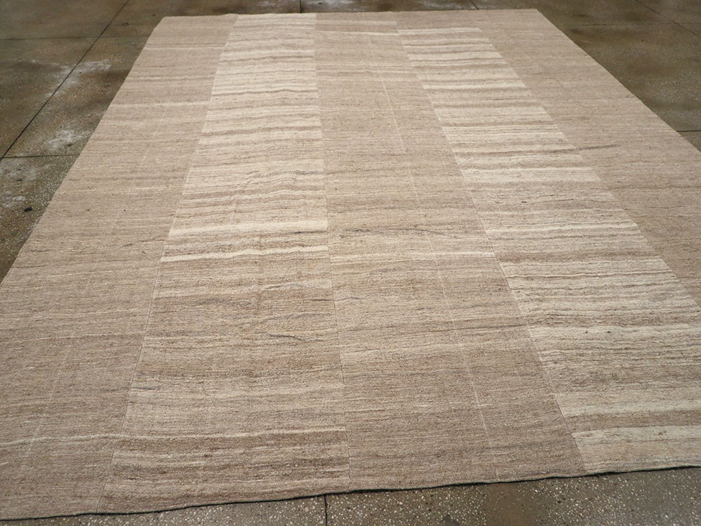 Vintage Turkish Flatweave Kilim Room Size Carpet, No.33077 - Gsblank