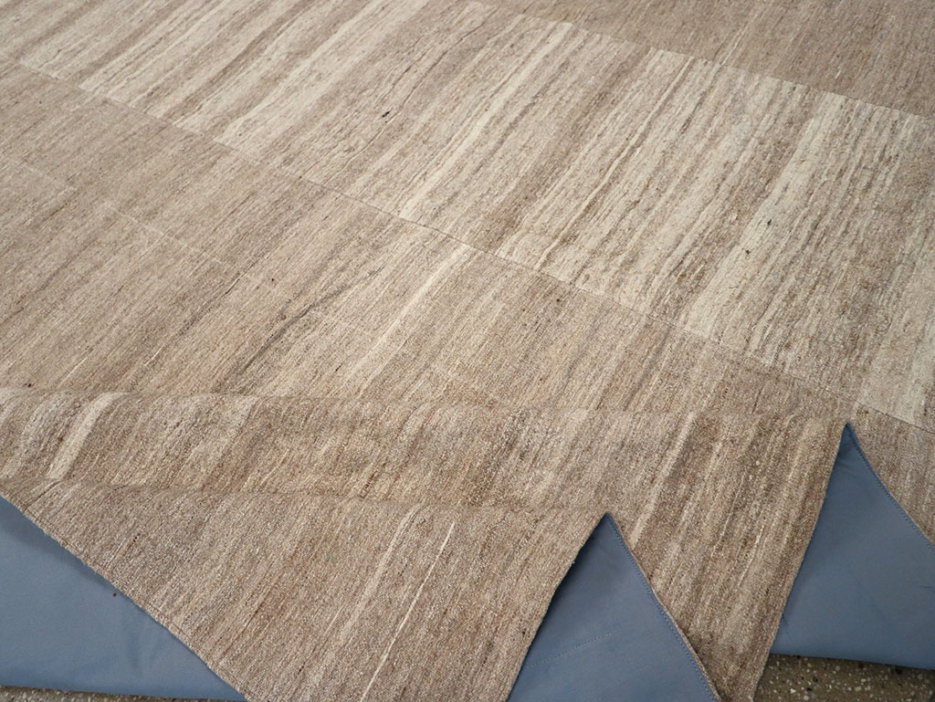 Vintage Turkish Flatweave Kilim Room Size Carpet, No.33077 - Gsblank