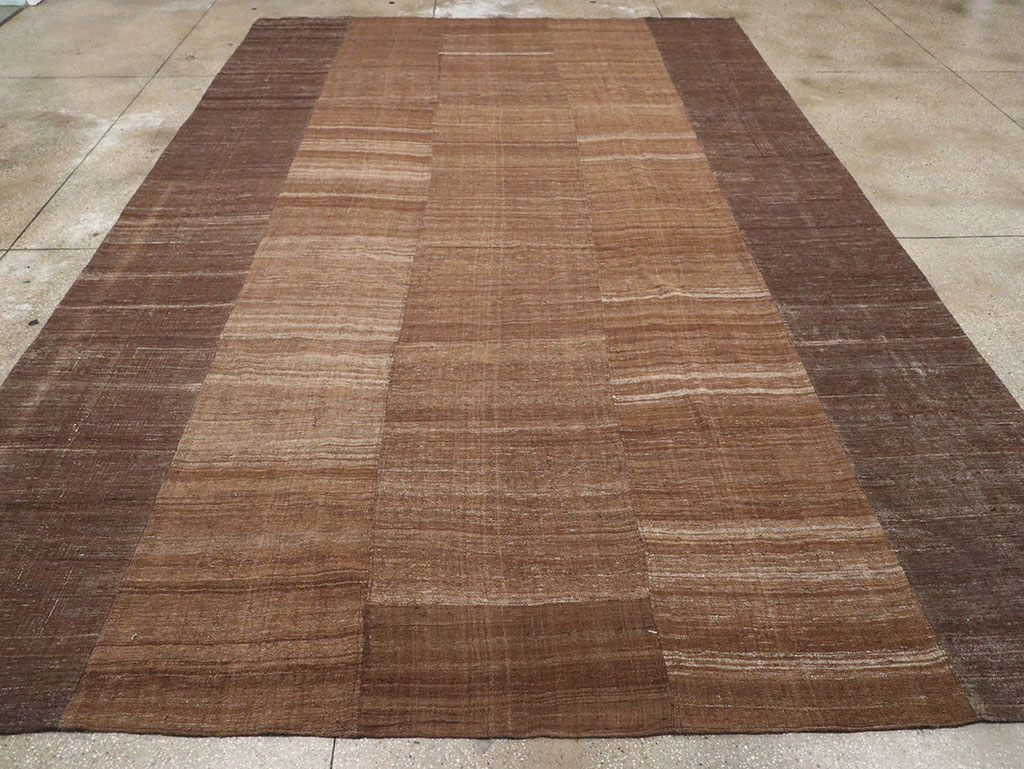 Vintage Turkish Flatweave Kilim Room Size Carpet, No.33078 - Gsblank