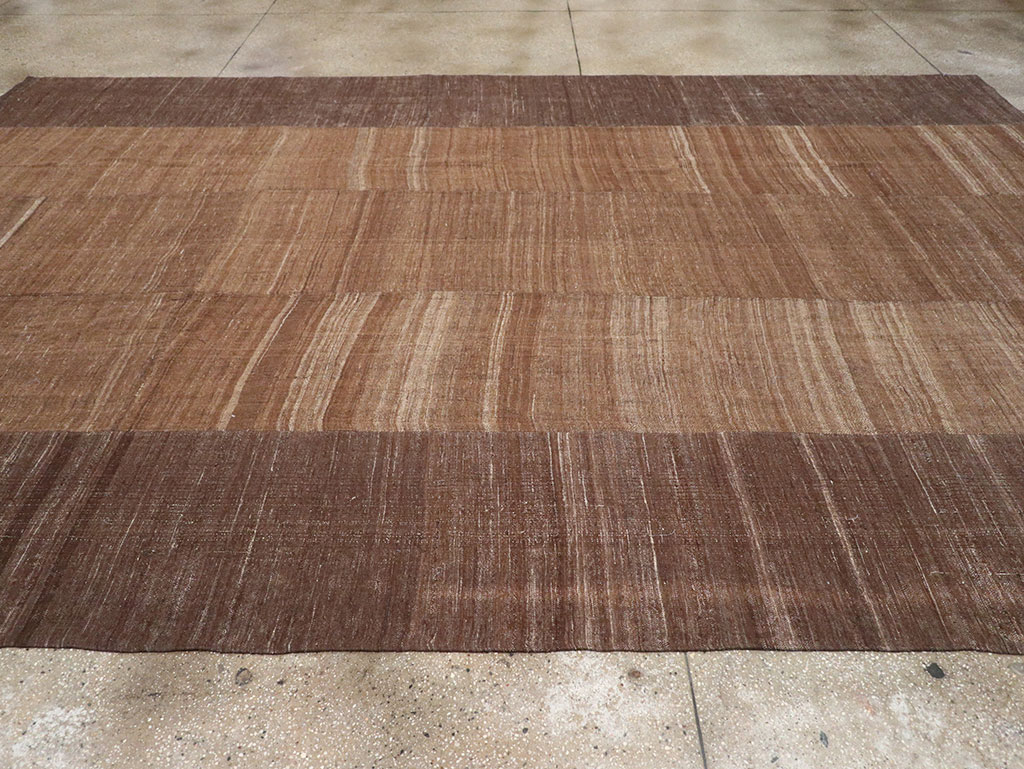 Vintage Turkish Flatweave Kilim Room Size Carpet, No.33078 - Gsblank