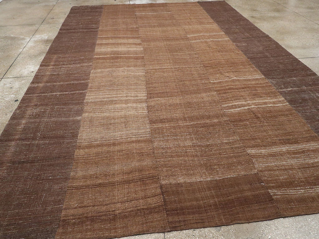 Vintage Turkish Flatweave Kilim Room Size Carpet, No.33078 - Gsblank