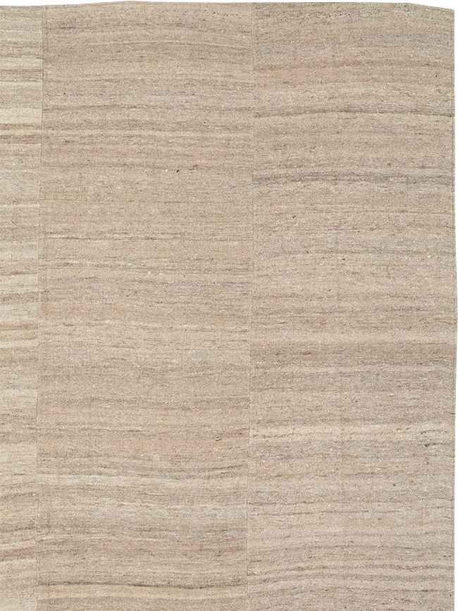 Vintage Turkish Flatweave Kilim Room Size Carpet, No.33079 - Gsblank