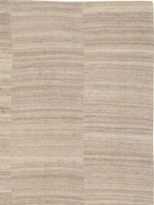 Vintage Turkish Flatweave Kilim Room Size Carpet, No.33079 - Gsblank