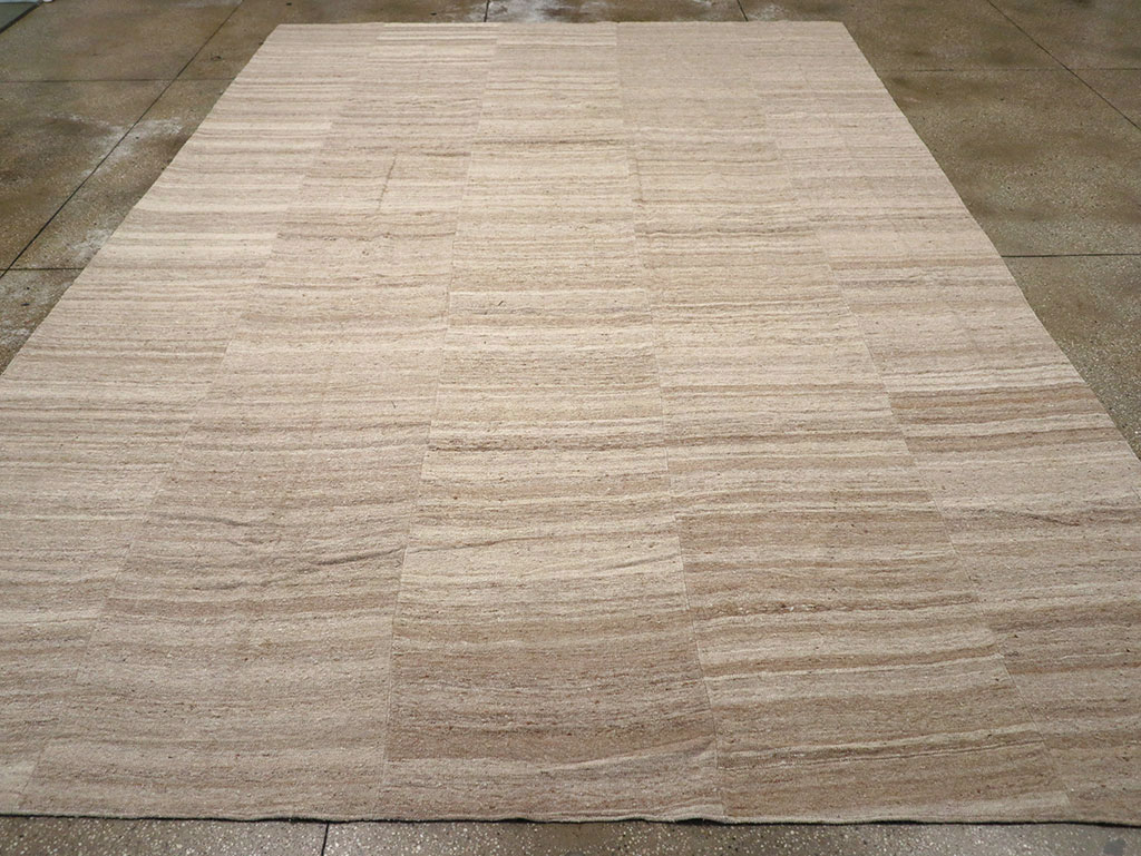 Vintage Turkish Flatweave Kilim Room Size Carpet, No.33079 - Gsblank