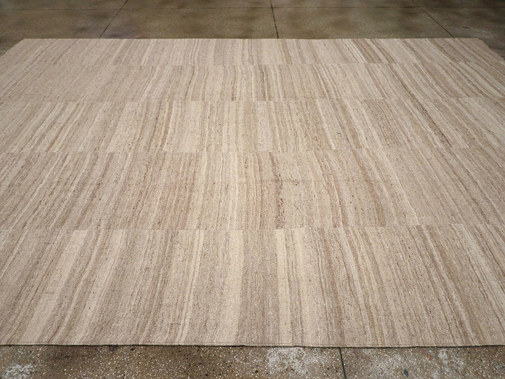 Vintage Turkish Flatweave Kilim Room Size Carpet, No.33079 - Gsblank