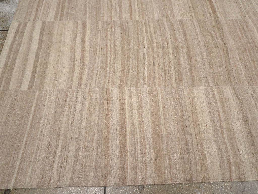 Vintage Turkish Flatweave Kilim Room Size Carpet, No.33079 - Gsblank