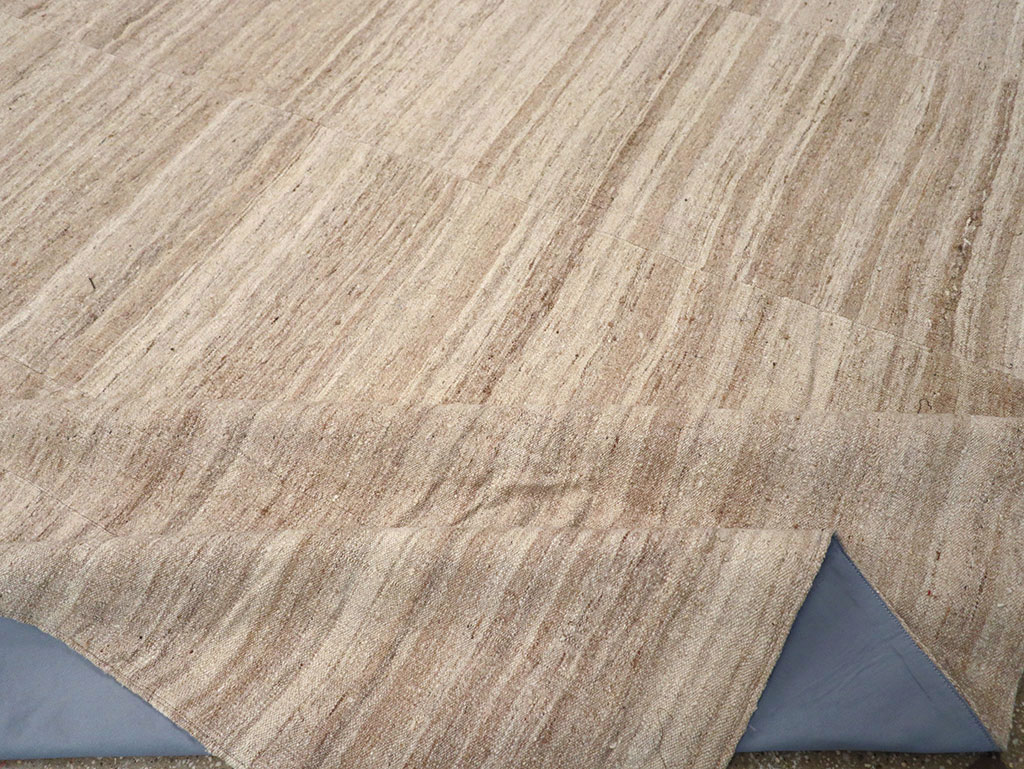 Vintage Turkish Flatweave Kilim Room Size Carpet, No.33079 - Gsblank