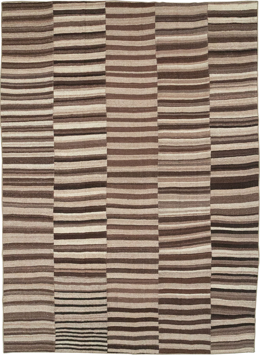 Vintage Turkish Flatweave Kilim Room Size Carpet, No.33085 - Gsblank