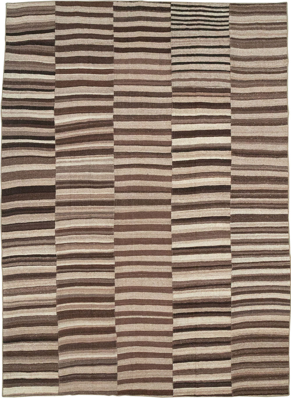 Vintage Turkish Flatweave Kilim Room Size Carpet, No.33085 - Gsblank