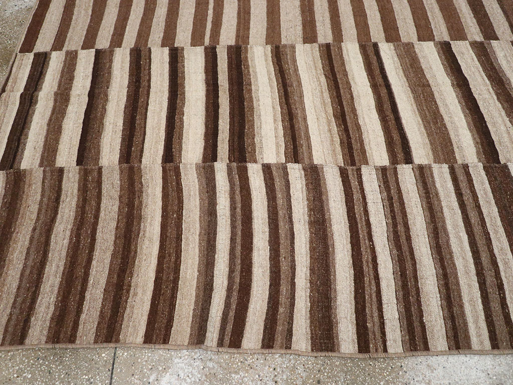 Vintage Turkish Flatweave Kilim Room Size Carpet, No.33085 - Gsblank