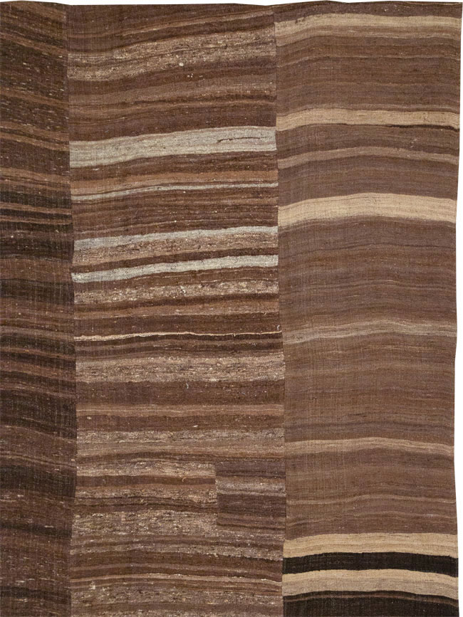 Vintage Turkish Flatweave Kilim Room Size Carpet, No.33088 - Gsblank