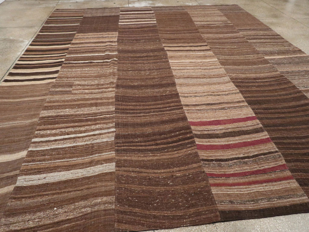 Vintage Turkish Flatweave Kilim Room Size Carpet, No.33088 - Gsblank