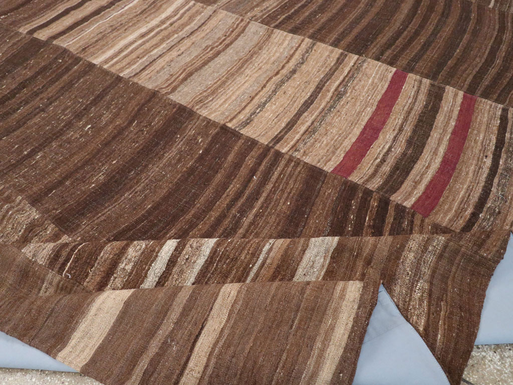 Vintage Turkish Flatweave Kilim Room Size Carpet, No.33088 - Gsblank