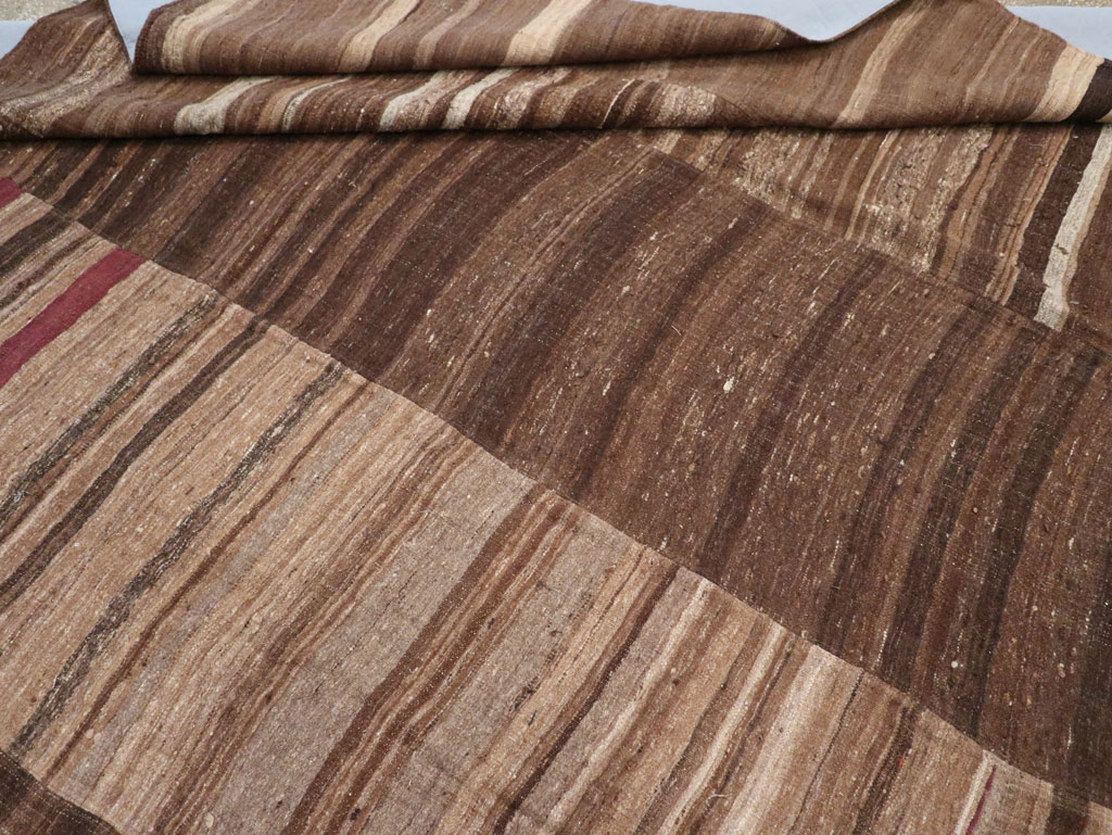 Vintage Turkish Flatweave Kilim Room Size Carpet, No.33088 - Gsblank