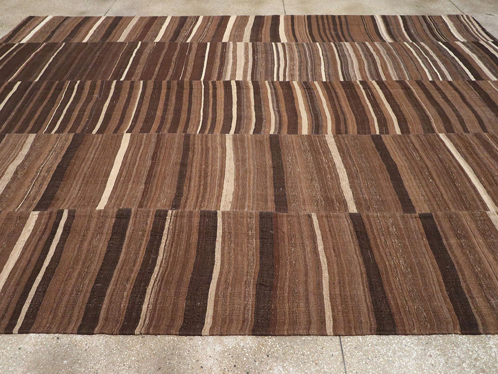 Vintage Turkish Flatweave Kilim Room Size Carpet, No.33089 - Gsblank