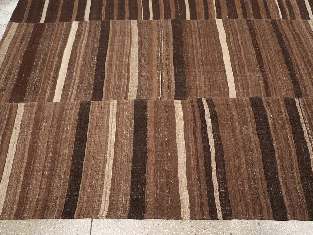 Vintage Turkish Flatweave Kilim Room Size Carpet, No.33089 - Gsblank