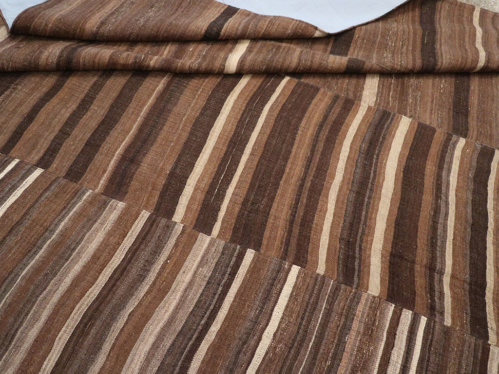 Vintage Turkish Flatweave Kilim Room Size Carpet, No.33089 - Gsblank