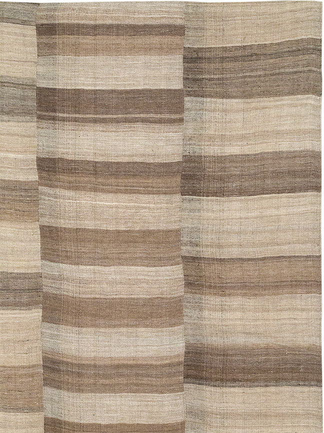 Vintage Turkish Flatweave Kilim Room Size Carpet, No.33090 - Gsblank