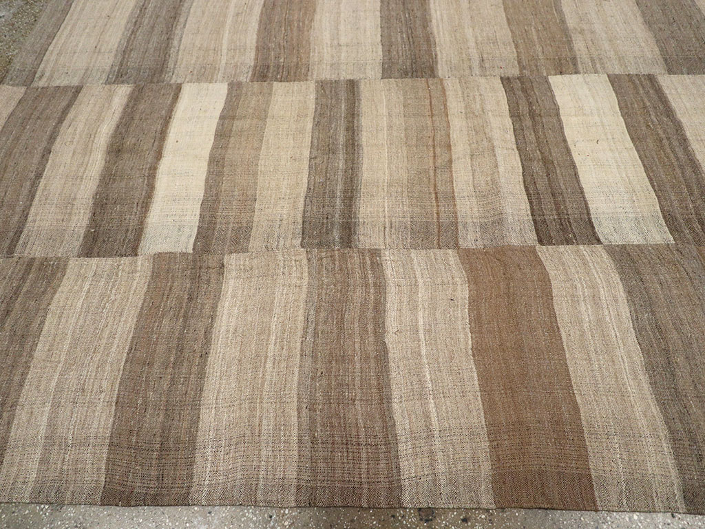 Vintage Turkish Flatweave Kilim Room Size Carpet, No.33090 - Gsblank