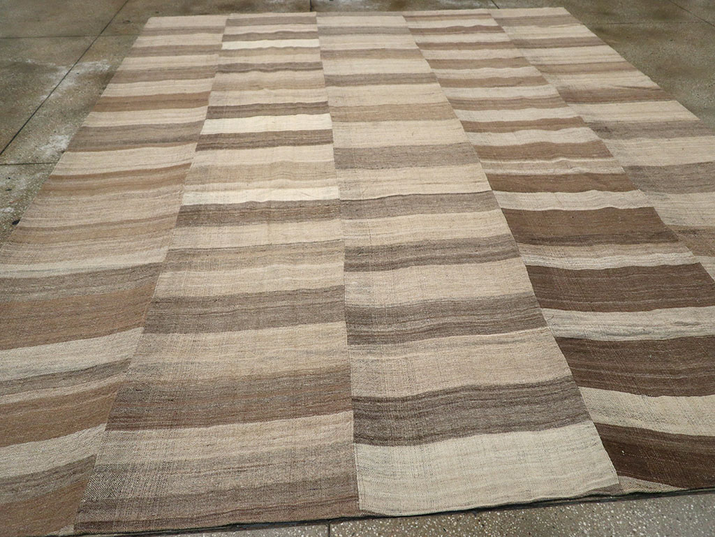 Vintage Turkish Flatweave Kilim Room Size Carpet, No.33090 - Gsblank