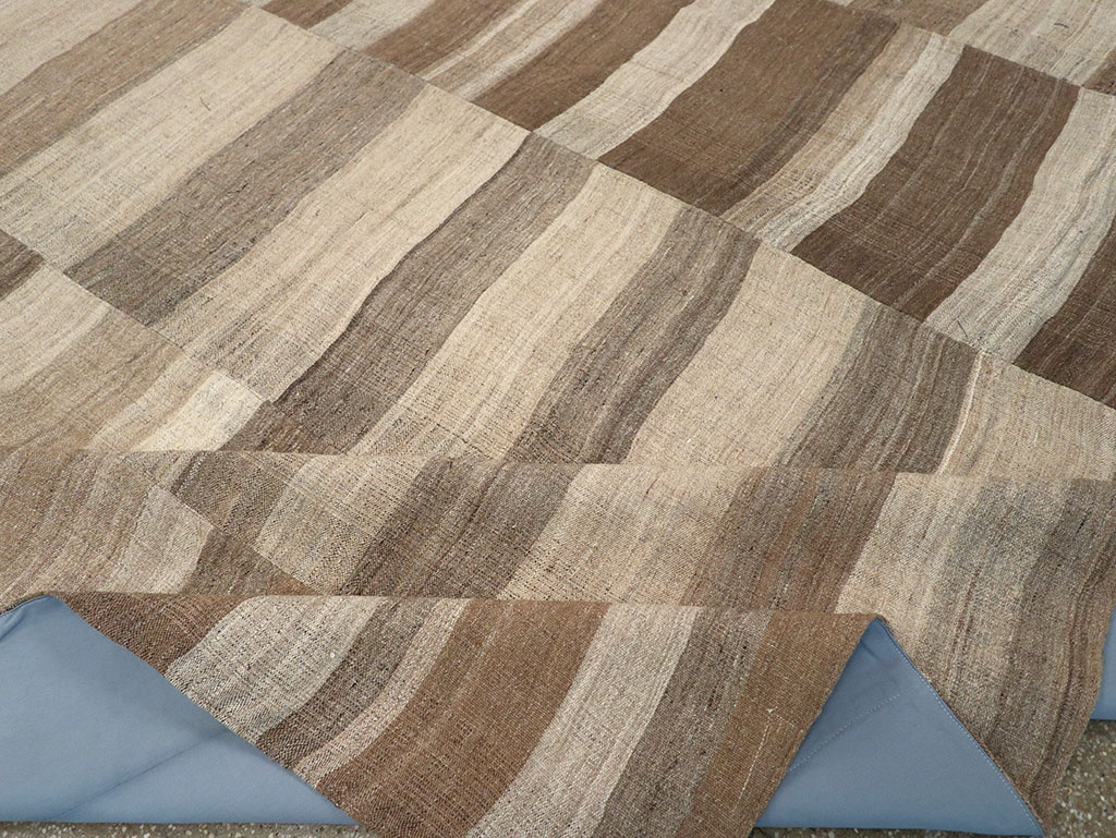 Vintage Turkish Flatweave Kilim Room Size Carpet, No.33090 - Gsblank