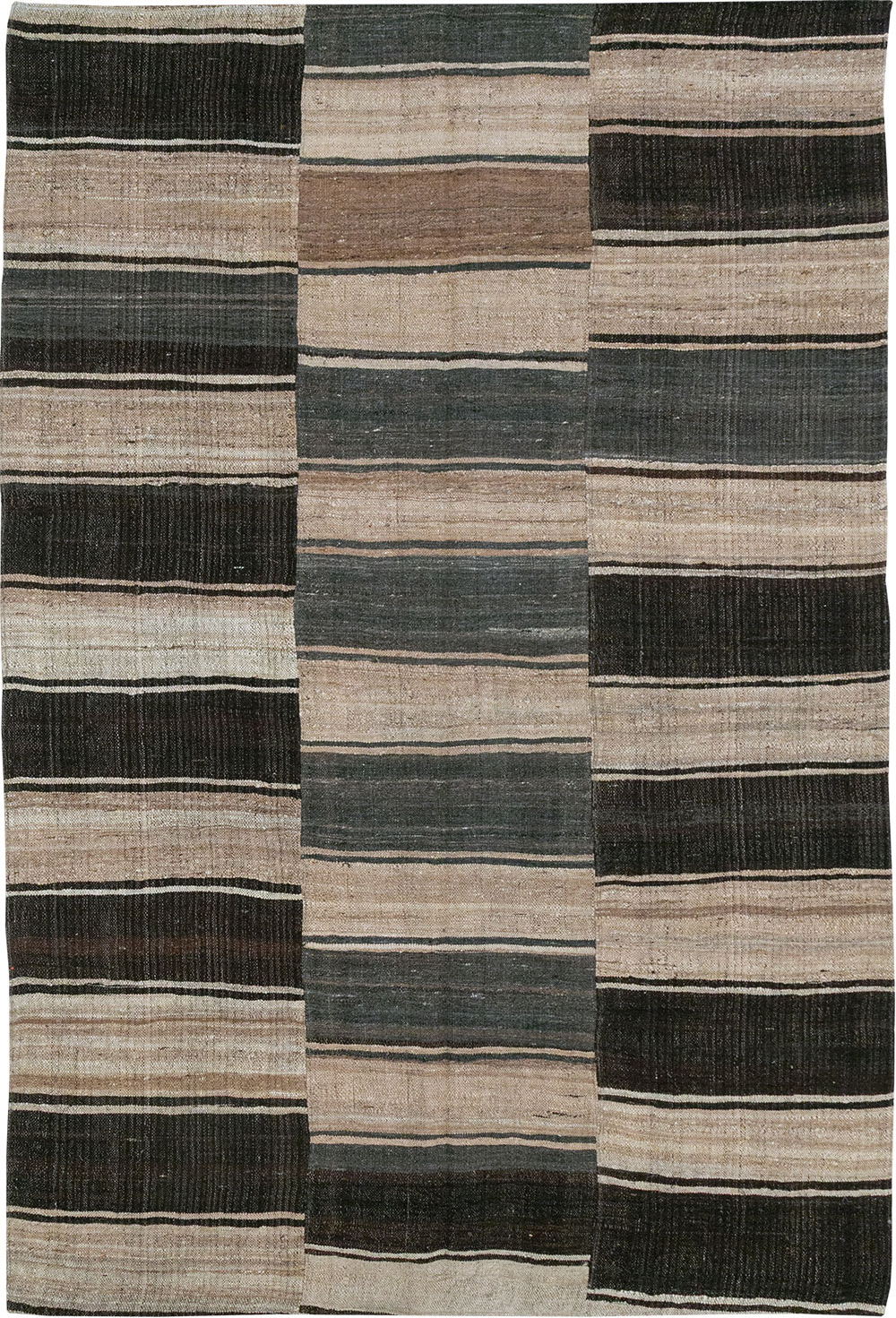 Vintage Turkish Flatweave Kilim Accent Rug, No.33091 - Gsblank