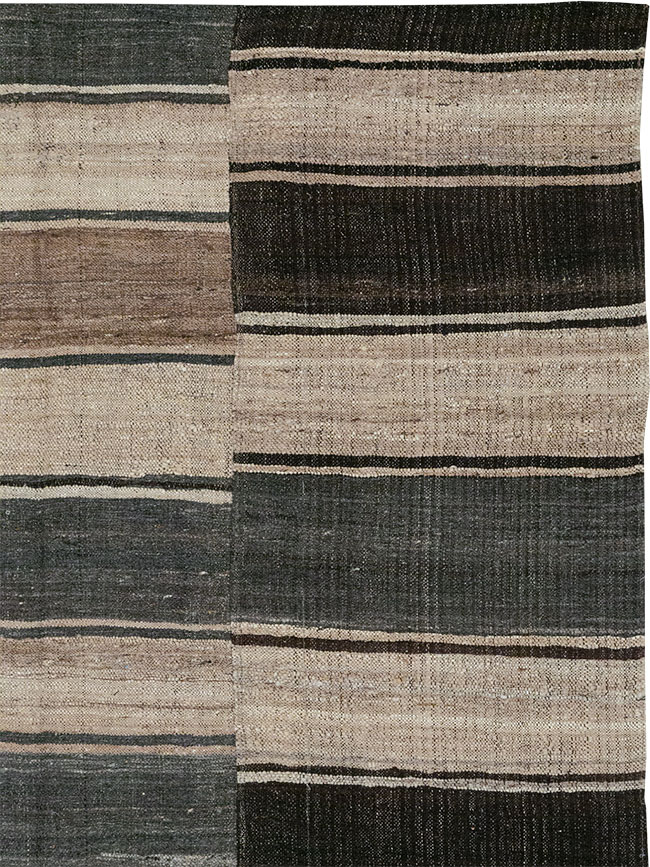 Vintage Turkish Flatweave Kilim Accent Rug, No.33091 - Gsblank