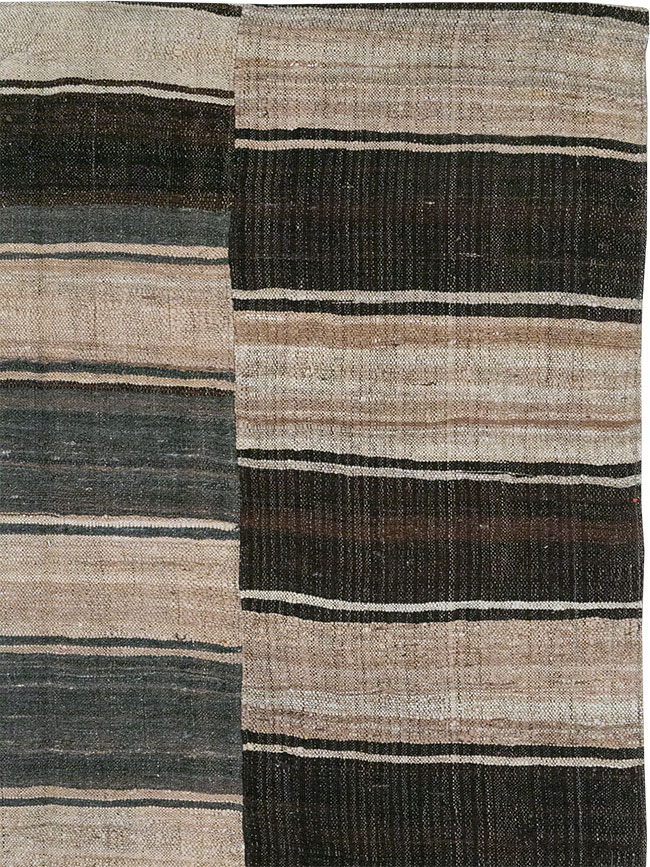 Vintage Turkish Flatweave Kilim Accent Rug, No.33091 - Gsblank